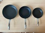Set van 3 Fissler koekenpannen, Ophalen, Gebruikt, Aluminium, Keramische plaat