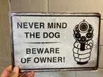 Never mind the dog …. Poster metaal, Rechthoekig Staand, Verzenden, A4 of kleiner, Nieuw