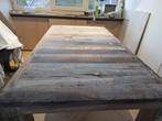 Lodsh Houten Tafel - Uniek Design!, Ophalen, Gebruikt, 50 tot 100 cm, Vijf personen of meer