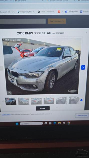 Demontage auto BMW 330E F30 2016 komt nieuw binnen Mei week  beschikbaar voor biedingen