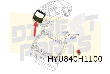 Hyundai	iX35 achterklep (3/10-1/18) Origineel! 737002S030, Auto-onderdelen, Carrosserie en Plaatwerk, Achterklep, Hyundai, Achter