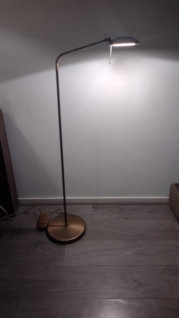 Steinhauer vintage messing vloerlamp, Huis en Inrichting, Lampen | Vloerlampen, Gebruikt, 150 tot 200 cm, Metaal, Ophalen of Verzenden