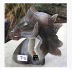 Paard agaat chalcedoon geode, 11 x 10 x 3 cm, 410 gram, Antiek en Kunst, Ophalen of Verzenden