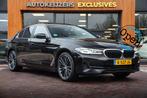 BMW 5-serie 518d High Executive Edition Panodak Cruise Leer, Auto's, Achterwielaandrijving, Zwart, Bedrijf, Diesel