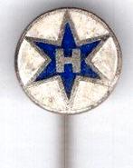 HANOMAG email op zilverkleurig tractor speldje ( D_239a ), Verzenden, Zo goed als nieuw, Transport, Speldje of Pin