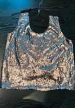 Imperial | Mooie mouwloze top met gouden pailletten L, Zwart, Maat 42/44 (L), Ophalen of Verzenden, Zo goed als nieuw