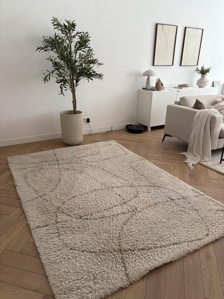 Karwei vt wonen doodle vloerkleed 230 x 160, Huis en Inrichting, Stoffering | Tapijten en Kleden, Zo goed als nieuw, 150 tot 200 cm