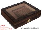⚡ DOORZICHT HUMIDOR  GLAS & TRANSPARANT LUXE TOPSEGMENT hdmb, Verzenden, Nieuw, Tabaksdoos of Verpakking