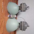 Industrieel hanglamp groen, Verzenden, Zo goed als nieuw, Minder dan 50 cm