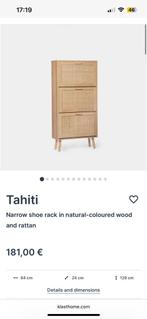 Schoenenkast Rotan houtlook Klast home., Ophalen of Verzenden, Nieuw