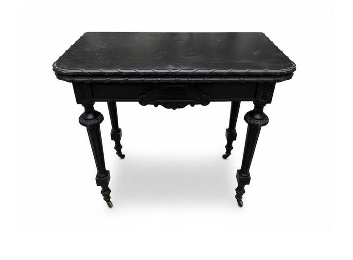 Antieke Speeltafel  - 19e Eeuw - Uitklapbaar blad, Antiek en Kunst, Antiek | Meubels | Tafels, Ophalen