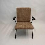 Gispen 1407 'luxe' fauteuil ontwerp Wim Rietveld REFURBISHED, Huis en Inrichting, Fauteuils, Ophalen, Metaal