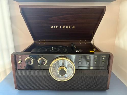 ZGAN Victrola Empire Muziekcenter – Mahonie Originele Doos, Audio, Tv en Foto, Platenspelers, Zo goed als nieuw, Platenspeler