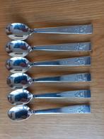6 lepeltjes Sola/Gero Zilmeta met afbeeldingen van oldtimers, Antiek en Kunst, Ophalen of Verzenden