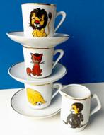 Vintage porseleinen kinderserviesje/Hongaars, Gebruikt, Ophalen of Verzenden, Overige stijlen, Kop(pen) en/of Schotel(s)