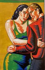 Leon Janssen Paar Zeefdruk, Antiek en Kunst, Kunst | Litho's en Zeefdrukken, Ophalen