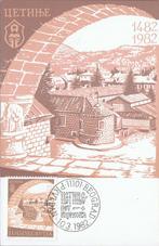 Jugoslavie 4 maxikaarten waarvan 1x serie uit 1982, Verzenden, Overige landen, Gestempeld