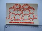 sticker Dick BRUNA 1980 strip Nationale boomfeestdag school, Verzamelen, Stickers, Verzenden