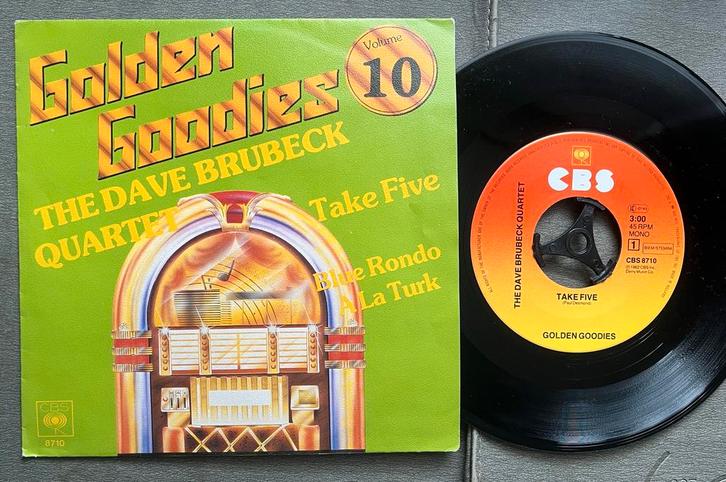 Dave Brubeck Quartet - Take Five / Blue Rondo a la Turk 7”, Cd's en Dvd's, Vinyl Singles, Gebruikt, Single, Jazz en Blues, 7 inch