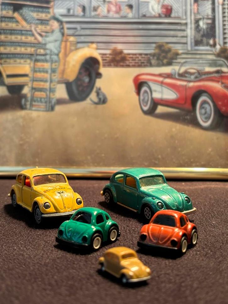 Collectie Volkswagen Kever Modelauto's, Hobby en Vrije tijd, Modelauto's | Overige schalen, Gebruikt, Auto, Ophalen of Verzenden