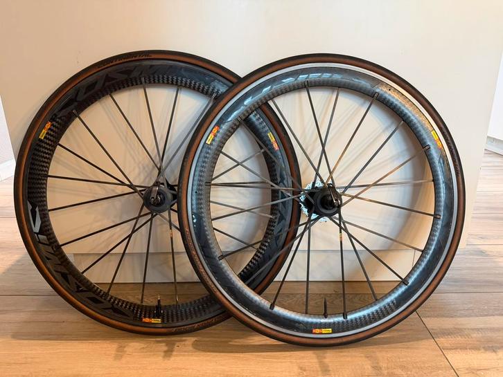 Mavic Cosmic SLR carbon wielset 50mm, Fietsen en Brommers, Fietsonderdelen, Zo goed als nieuw, Racefiets, Wiel, Ophalen of Verzenden