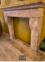 Marmeren schouw., Huis en Inrichting, Haarden, Ophalen, Gebruikt, Vrijstaande haard, Houthaard