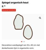 GEZOCHT Walnoot/DonkerhoutWandspiegel - Diverse Afmetingen, Huis en Inrichting, Woonaccessoires | Spiegels, Ophalen, Minder dan 50 cm