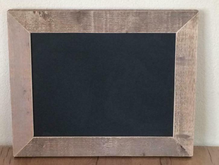 Steigerhouten krijtbord | krijtbord | memoborden, Diversen, Schoolborden, Nieuw, Krijtbord, Mobiel, Ophalen of Verzenden