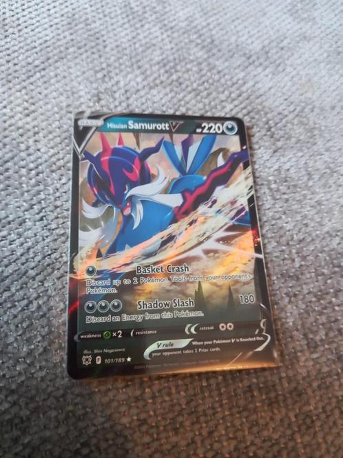 Pokemon: Samurott [V] - 101/189, Hobby en Vrije tijd, Verzamelkaartspellen | Pokémon, Zo goed als nieuw, Losse kaart, Ophalen of Verzenden