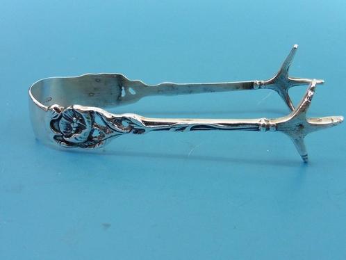 Zilveren klontjestang                                   Z128, Antiek en Kunst, Antiek | Goud en Zilver, Zilver, Ophalen of Verzenden