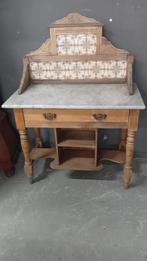 Antieke Wastafel met Marmeren Blad, Antiek en Kunst, Ophalen