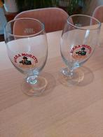 2x grote Birra Moretti bierglazen 0,4 L, Ophalen of Verzenden, Zo goed als nieuw, Glas of Glazen, Overige merken