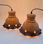 Twee Vontage Keramieke Herda Hanglampen, Ophalen of Verzenden, Zo goed als nieuw, Minder dan 50 cm