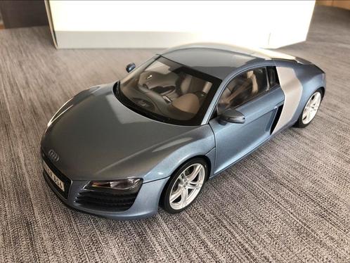 Kyosho 1/18 Audi r8 jetblau nieuw in de doos., Hobby en Vrije tijd, Modelauto's | 1:18, Nieuw, Auto, Kyosho, Ophalen
