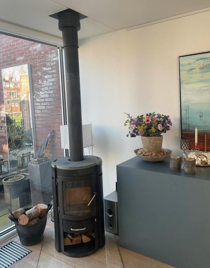 Houtkachel, Huis en Inrichting, Kachels, Gebruikt, Vrijstaand, Houtkachel, Hout, Ophalen