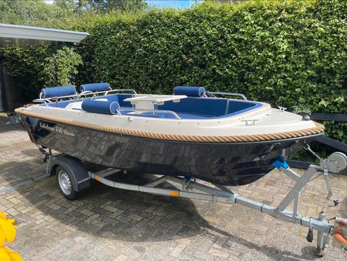 Sloep + Mercury 20 PK + Trailer, Watersport en Boten, Sloepen, Gebruikt, 10 tot 30 pk, 3 tot 6 meter, Buitenboordmotor, Benzine