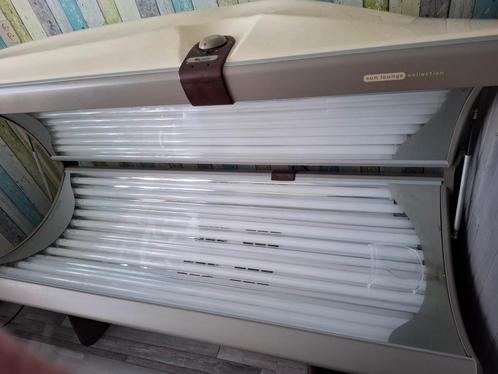 Zonnebank 24 lamps en gezichtbruiner, Witgoed en Apparatuur, Zonnebanken en Gezichtsbruiners, Zo goed als nieuw, Zonnebank enkelzijdig