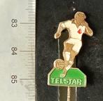 speld, voetbal Telstar, poppetje ,groen voetje (B1, Verzamelen, Speldjes, Pins en Buttons, Ophalen of Verzenden, Gebruikt, Sport