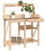 Oppottafel plantentafel hout + zink GRATIS VERZONDEN!, Verzenden, Nieuw, Overige soorten