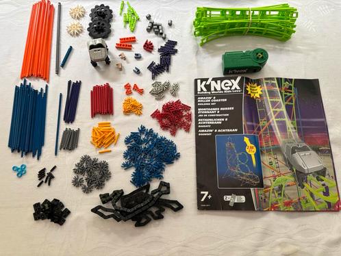 K'NEX Amazin' 8 Roller Coaster knex compleet met motor set!, Kinderen en Baby's, Speelgoed | Bouwstenen, Zo goed als nieuw, K'nex