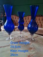 Murano Glas Set van 3 Vaasjes, Antiek en Kunst, Antiek | Glas en Kristal, Ophalen