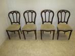 Set van 4 antieke stoelen, Huis en Inrichting, Stoelen, Gebruikt