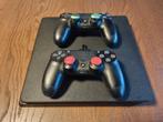 Playstation 4 met 2 controllers, Spelcomputers en Games, Spelcomputers | Sony PlayStation 4, Ophalen of Verzenden, Gebruikt, Met 2 controllers