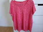 MSmode - roze shirt met all over print maat XL, Maat 46/48 (XL) of groter, Ophalen of Verzenden, Zo goed als nieuw, Korte mouw