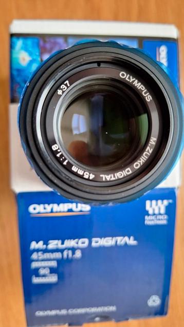 Olympus MFT 45mm F/1.8 M.Zuiko Digital zwart nieuwstaat!