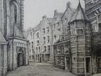 litho Kerkboog te Nijmegen Stevenskerk Hansbert of Hans Berk, Antiek en Kunst, Verzenden