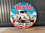 Metalen bord Herbie Love Bug, Ophalen of Verzenden, Nieuw