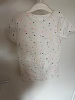 WIT STIPPEN TSHIRT, MAAT: 122, Kinderen en Baby's, Kinderkleding | Maat 122, Ophalen of Verzenden, Nieuw, Meisje, Shirt of Longsleeve