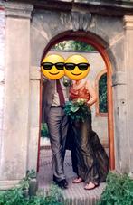 Zijde Trouwjurk maat 40-42, Ophalen of Verzenden, Zo goed als nieuw, Oranje