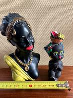 Afrikaanse beeldjes beeld zwarte vrouw meisje afrika afro, Ophalen of Verzenden, Zo goed als nieuw, Mens